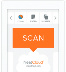 NeatConnect Scanner Screen