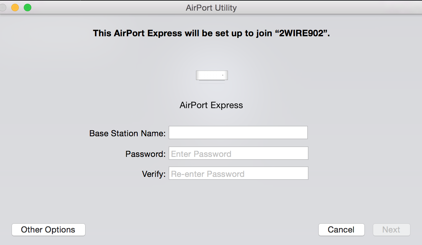 connect apple airport express to existing network