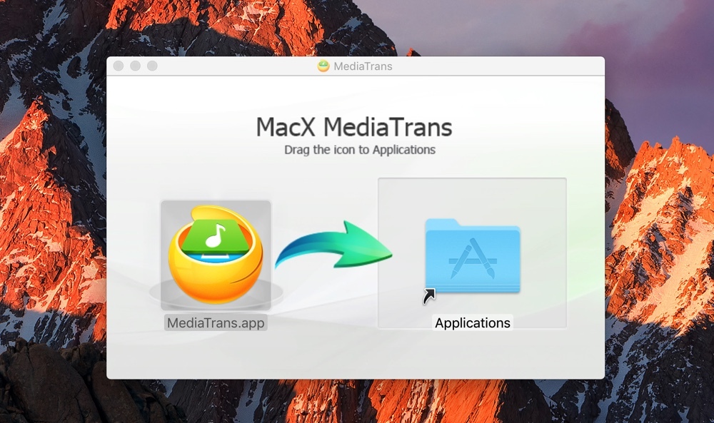 MediaTrans Install Screen