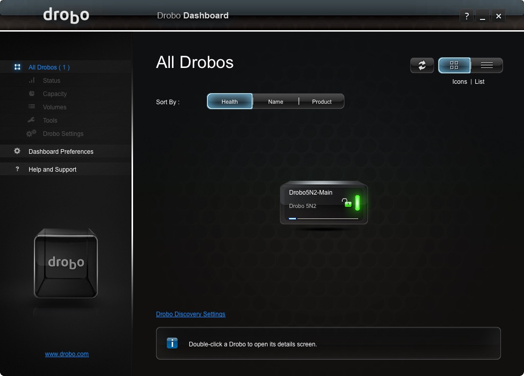 2.6.4 drobo dashboard drobo apps