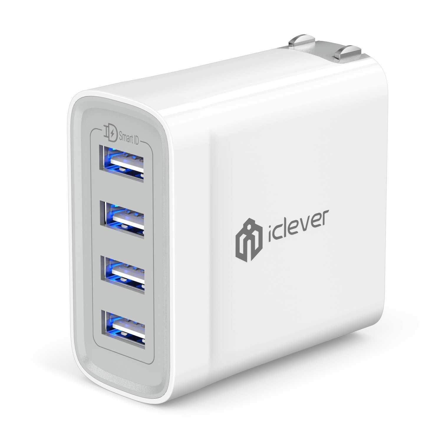 [Upgraded] iClever Boostcube 40W 4-Port USB Wall Charger with SmartID Technology-image