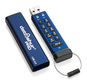 iStorage DatAshur PRO AES-XTS 256-bit 32GB USB 3.0 Encrypted Flash Drive-image