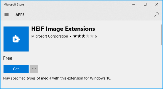 HEIF Image Extension