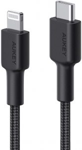 Aukey CB-CLO3 - USB-C to Lightning Cable
