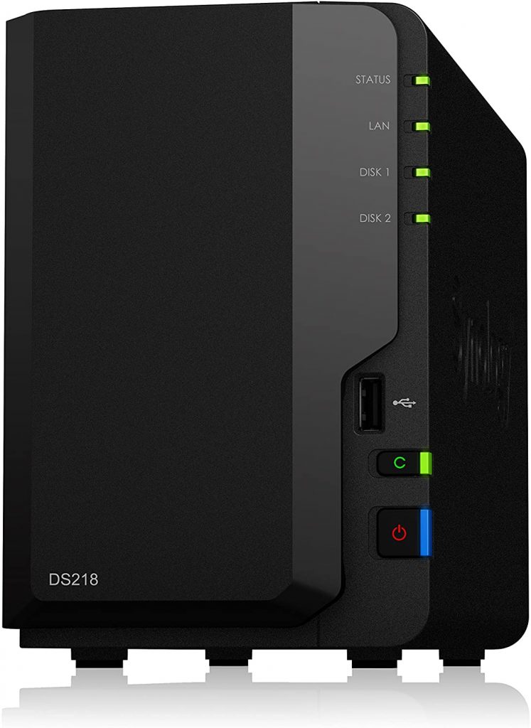 Synology DS218 NAS - Front