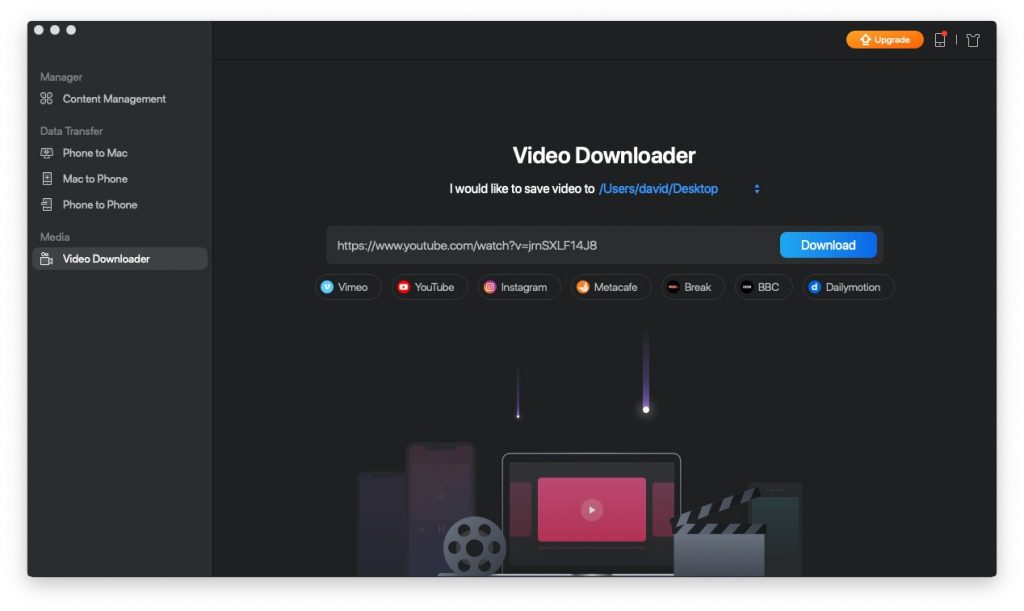 EaseUS MobiMover Video Downloader