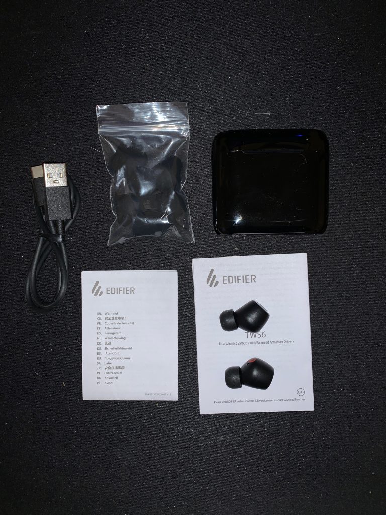 EFIDIER TWS6 Wireless Earbuds - Contents