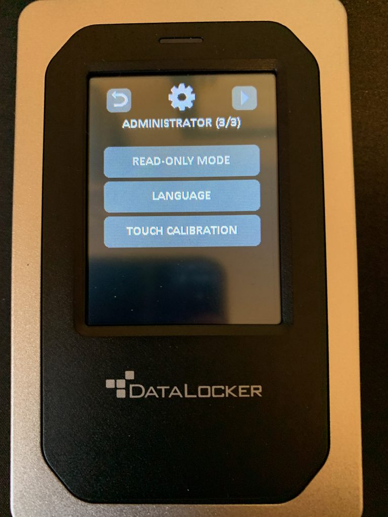 DataLocker DL4-FE - Admin Screen 3