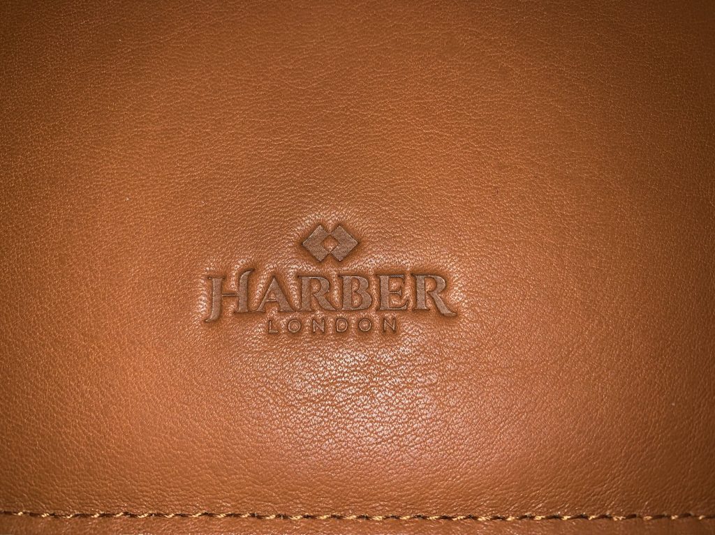 Harber London MacBook Pro Sleeve - Logo and stitching