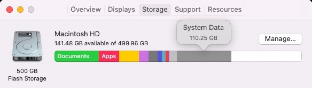 Mac System Storage
