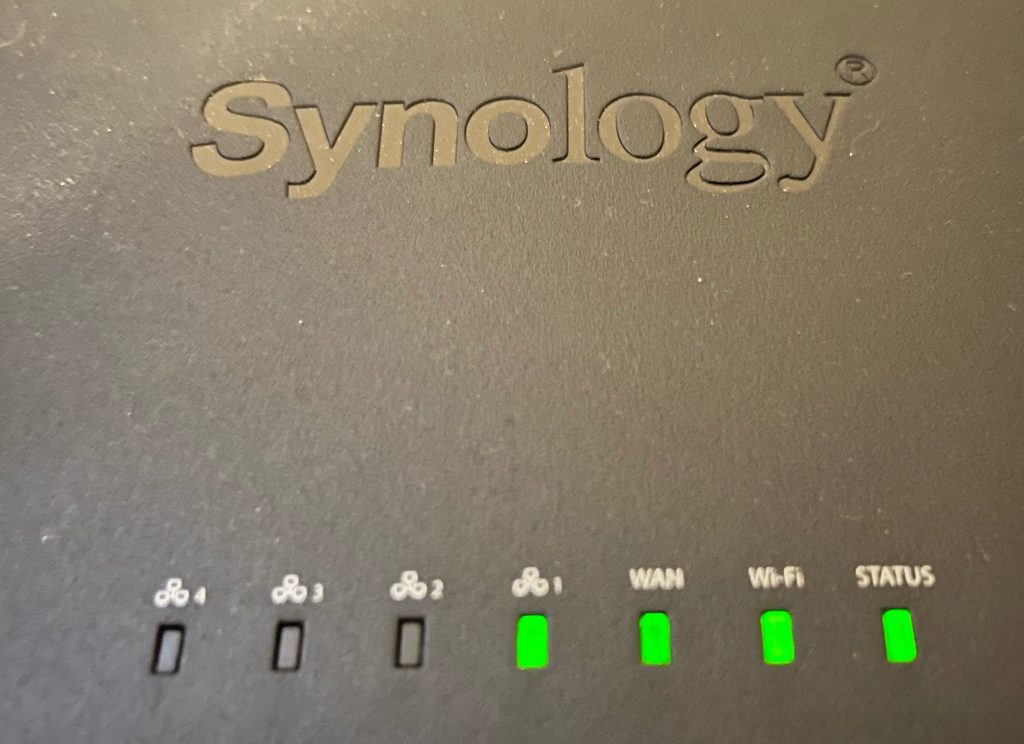 Synology AT6600ax Wi-Fi6 Router - Front LEDs