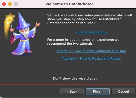 BatchPhoto 5 - Wizard Screen 2