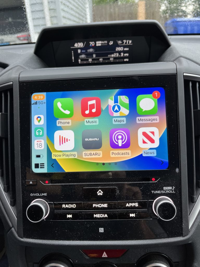 Binize Wired to Wireless CarPlay Adapter - CarPlay Screen