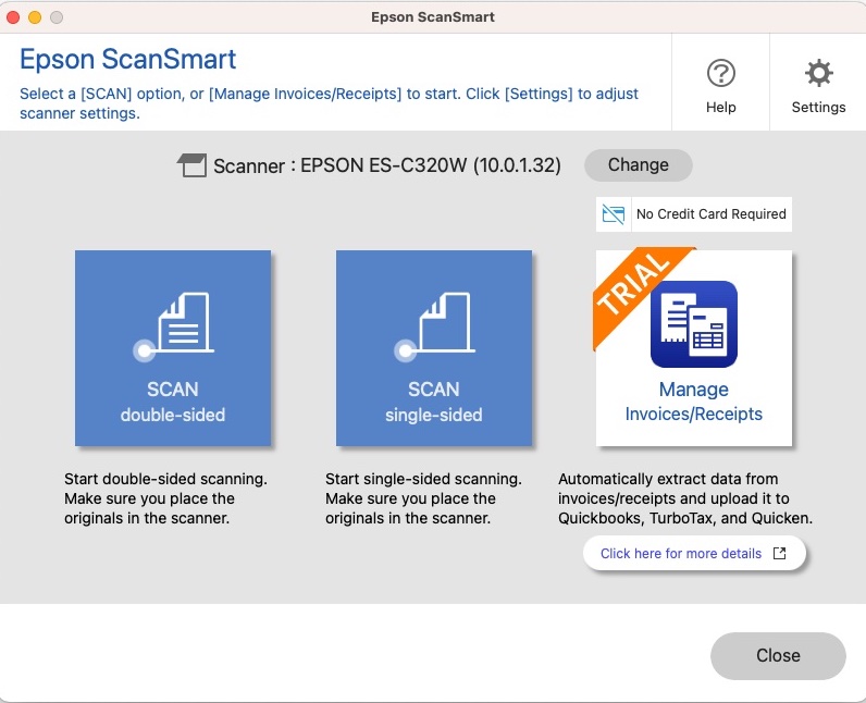 Epson ScanSmart Software