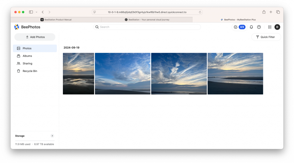 Synology BeeStation Plus - BeePhotos