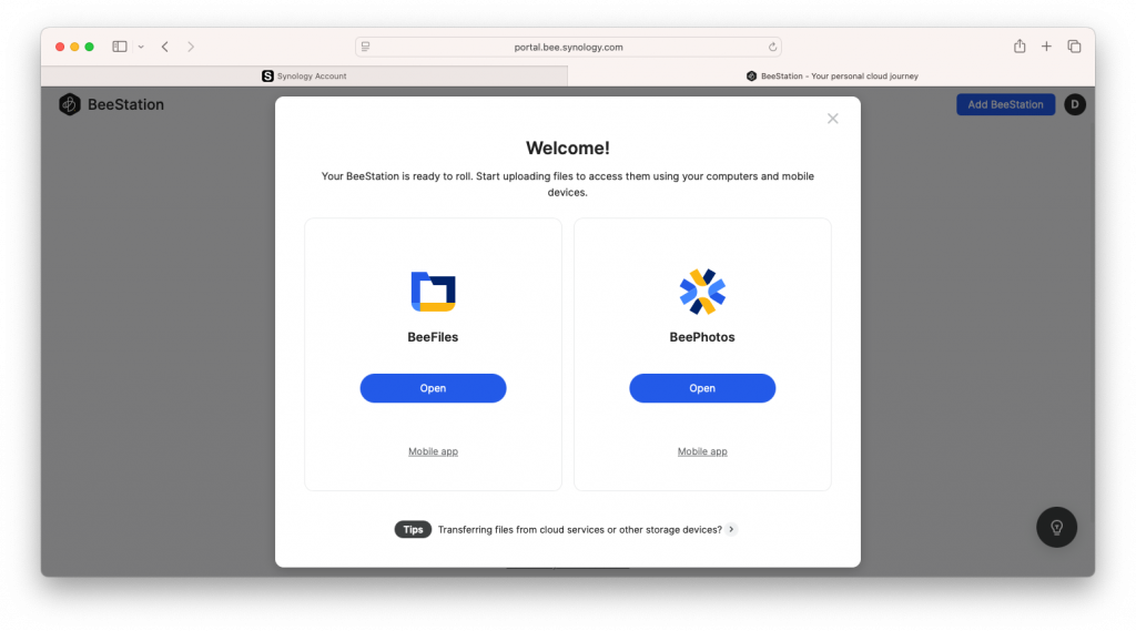 Synology BeeStation Plus - Setup 12