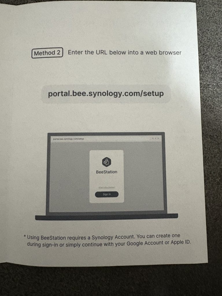 Synology BeeStation Plus - Setup 2