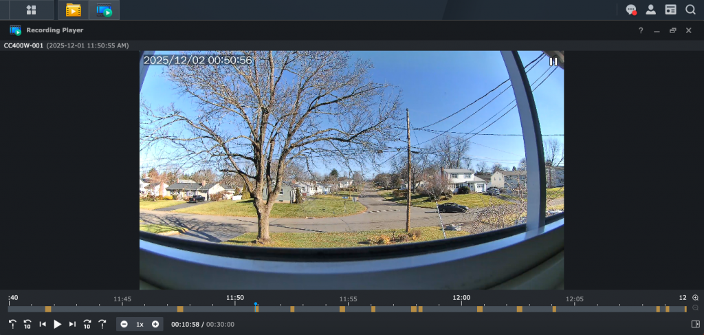 Recording List Detail Screen